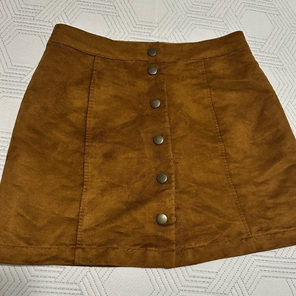 Suede Camel Mini